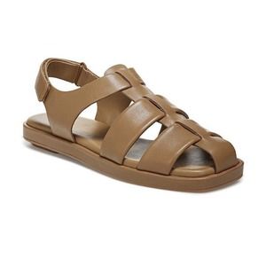 Vince Women's Leather Rava Slingback Sandals Brown Sz 9 EUC